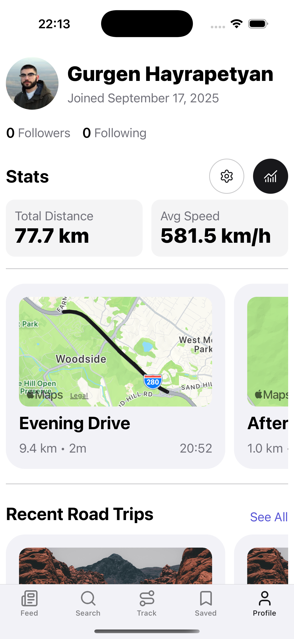 Carva app interface